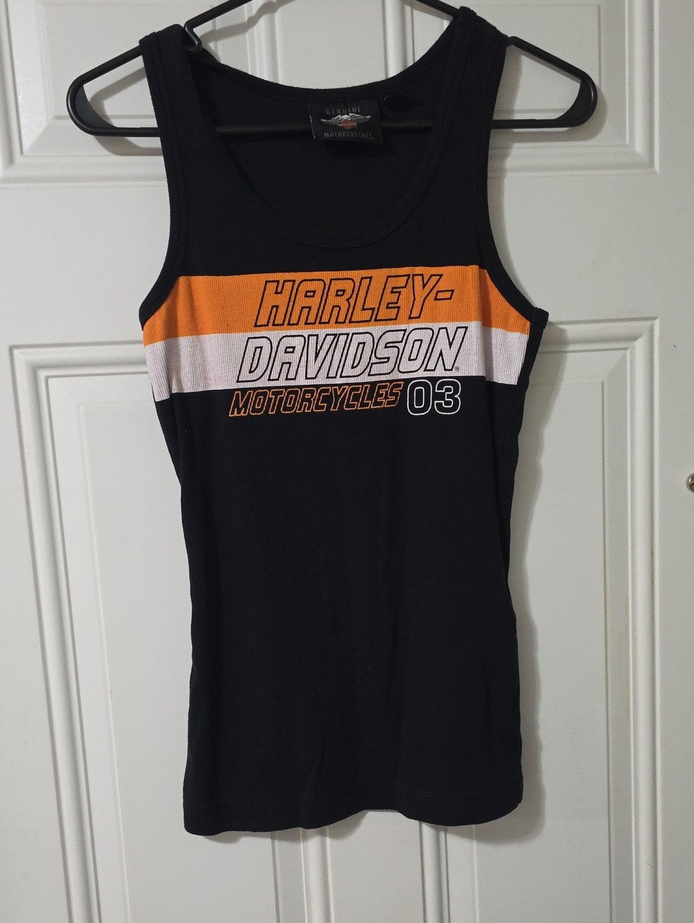 Harley-Davidson Women's Black & Orange Tank Top